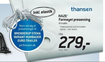 Thansen Formsyet presenning tilbud