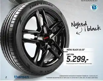 Thansen Ikenu black 16-20" tilbud