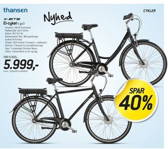 Thansen El-cykel tilbud