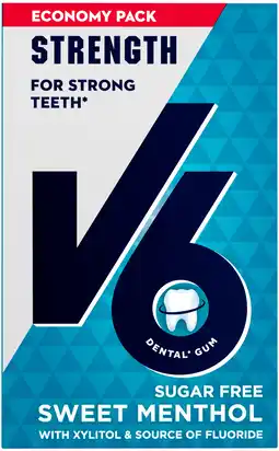 V6 Tyggegummi Sweet Menthol 70 g