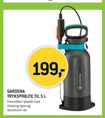 XL-BYG Gardena tryksprøjte til 5 l tilbud