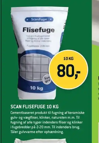 XL-BYG Scan flisefuge 10 kg tilbud