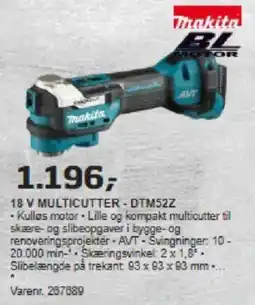 Bygma 18 V MULTICUTTER - DTM52Z tilbud