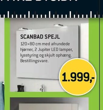 XL-BYG Scanbad spejl tilbud