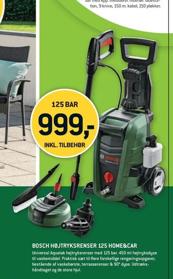 XL-BYG Bosch højtryksrenser 125 home&car tilbud