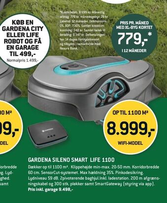 XL-BYG Gardena sileno smart life 1100 tilbud