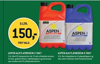 XL-BYG Aspen alkylatbenzin 2 takt tilbud