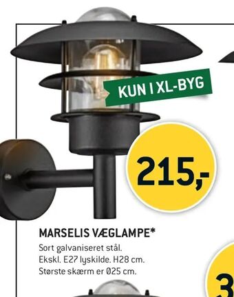 XL-BYG Marselis væglampe tilbud