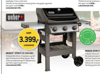 XL-BYG Weber® spirit ii e-310 gbs tilbud