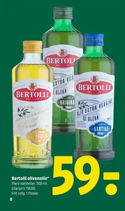 Coop 365 Bertolli olivenolie tilbud