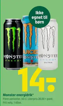 Coop 365 Monster energidrik tilbud