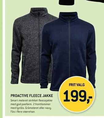 Proactive fleece jakke
