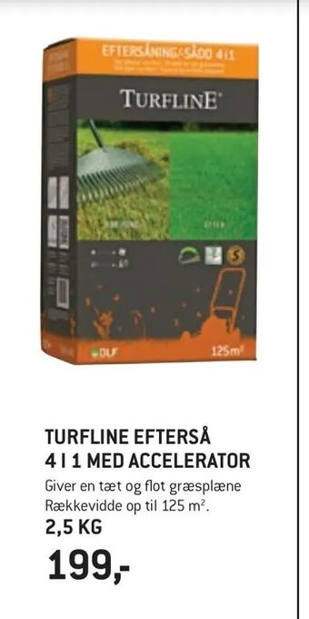 XL-BYG Turfline efterså 4 i 1 med accelerator tilbud