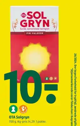 Coop 365 OTA Solgryn tilbud