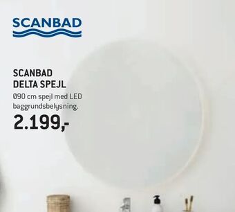 XL-BYG Scanbad delta spejl tilbud