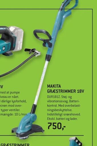 XL-BYG Makita græstrimmer 18v tilbud