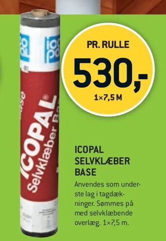 XL-BYG Icopal selvklæber base tilbud