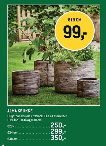 XL-BYG Alma krukke tilbud
