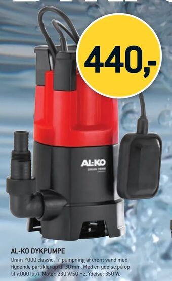 Al-ko dykpumpe