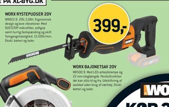 XL-BYG Worx bajonetsav 20v tilbud