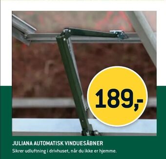 XL-BYG Juliana automatisk vinduesåbner tilbud