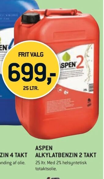 XL-BYG ASPEN ALKYLATBENZIN 2 TAKT tilbud