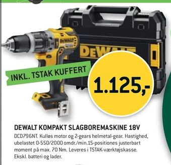 XL-BYG Dewalt kompakt slagboremaskine 18v tilbud