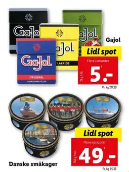 Lidl Danske småkager tilbud