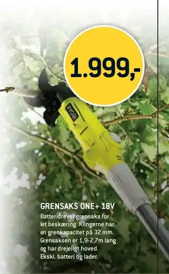 XL-BYG Grensaks one+ 18v tilbud