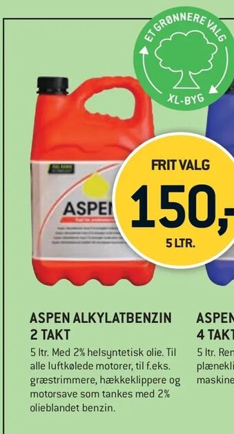 XL-BYG Aspen alkylatbenzin 2 takt tilbud