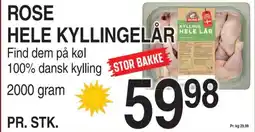 ABC Lavpris ROSE HELE KYLLINGELÅR tilbud