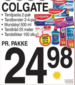 ABC Lavpris COLGATE tilbud