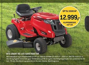 XL-BYG Mtd smart rg 145 havetraktor tilbud