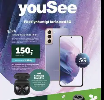 YouSee Samsung Galaxy S21 5G tilbud