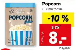 Lidl Popcorn tilbud