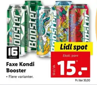 Lidl Faxe Kondi Booster tilbud