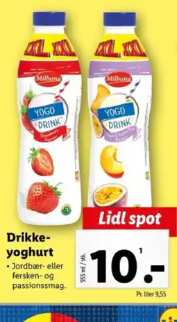 Lidl Drikke- yoghurt tilbud