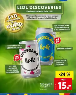 Lidl Brøl upcycled økologisk øl tilbud