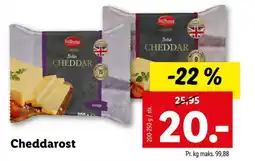 Lidl Cheddar tilbud