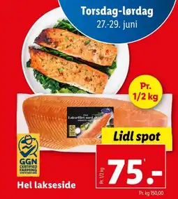Lidl Lakseside tilbud