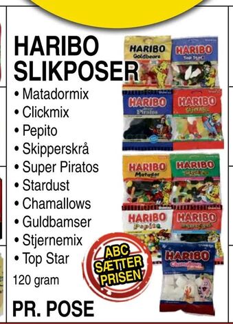 ABC Lavpris Haribo slikposer tilbud