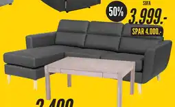My Home Georgia Sofa med Chaiselong tilbud