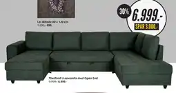 My Home Thetford U-sovesofa med Open End tilbud