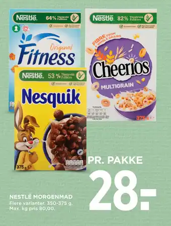 MENY NESTLÉ MORGENMAD tilbud