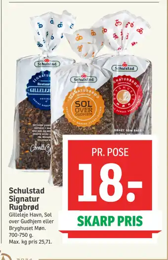 SPAR Schulstad Signatur Rugbrød tilbud