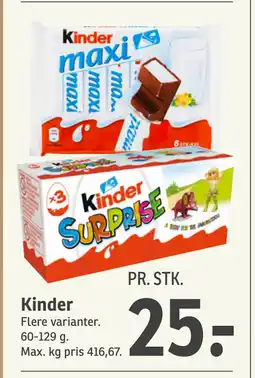 SPAR Kinder tilbud