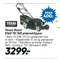 Bilka Texas Razor 5160 TR/WE plæneklipper tilbud
