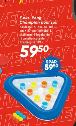 Bilka Pong Champion pool spil tilbud