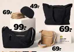 Netto Taske i fløjl tilbud