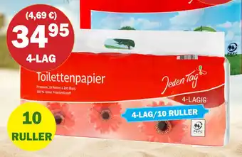 Købmandsgården Jeden Tag toiletpapier tilbud